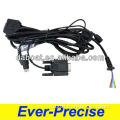 RS232 DB9 to ps2, DC power cable assembly
